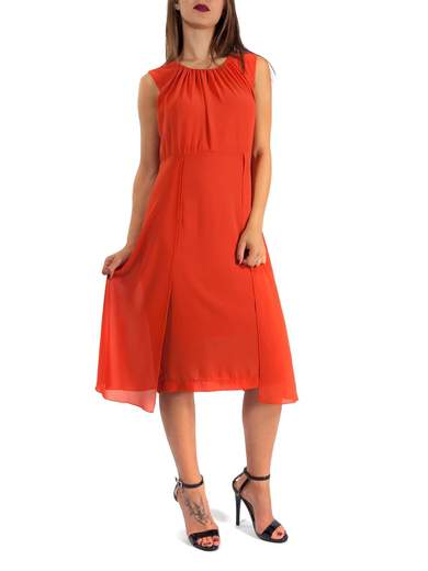 CARMEN Abito Midi Elegante Online Donna Estivo Leggero In Georgette