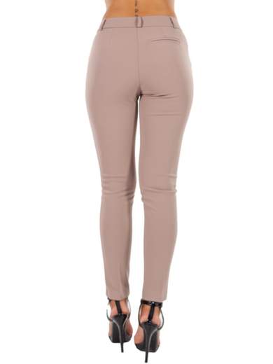 RINASCIMENTO Pantaloni donna eleganti a sigaretta in crepe elasticizzato PNTBSCRP