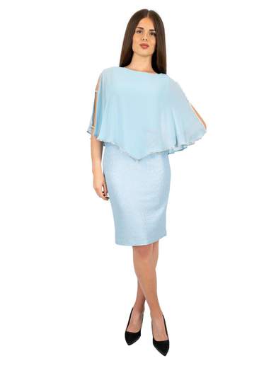 Abito cerimonia donna corto per signora a tubino glitterato