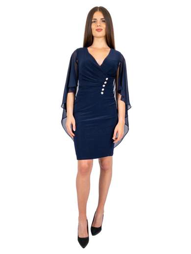 Abito cerimonia donna corto per signora a tubino elegante