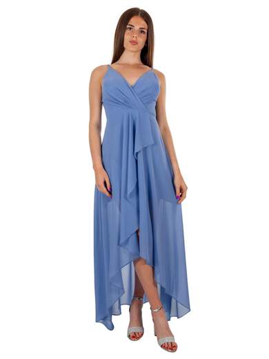 Abito cerimonia donna stile impero con spalline regolabili