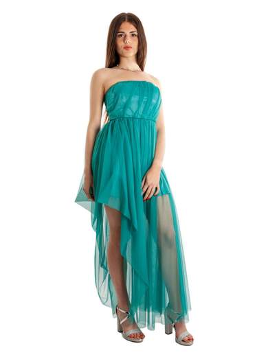 SISTE'S Abito Lungo Cerimonia Donna Stile Impero Elegante In Tulle