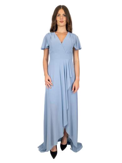 STRABELLO CERIMONIA Abito da cerimonia lungo stile impero con spacco frontale A29599-4042-ALIDA-CURVY