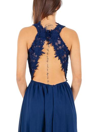 STRABELLO CERIMONIA Abito Lungo Cerimonia Donna Elegante A Impero Per Damigelle