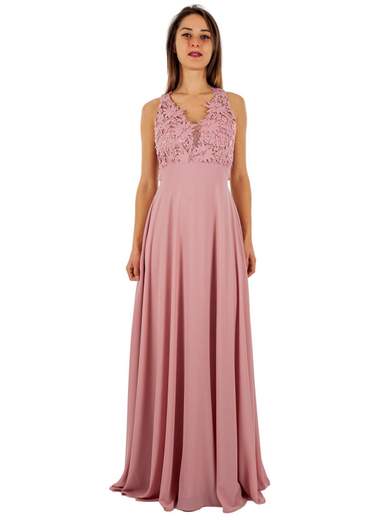 STRABELLO CERIMONIA Abito Lungo Cerimonia Donna Elegante A Impero Per Damigelle