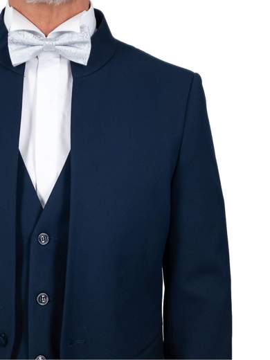 MARCEL MOREL Abito Uomo Elegante Giovanile Collo Coreana Completo Slim Fit Drop 8