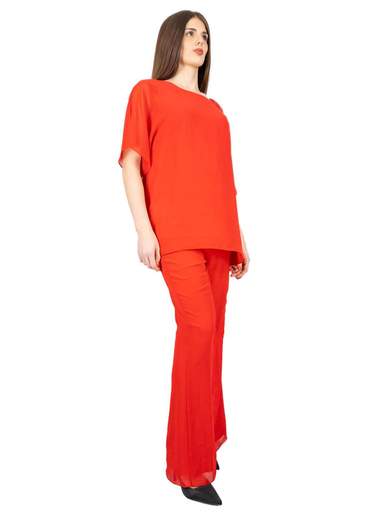 Elegant plus size chiffon outfit for women