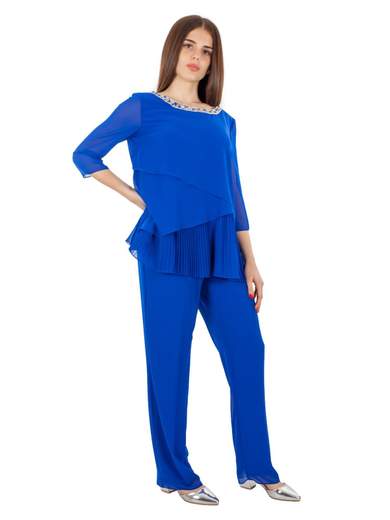 Sologioie Curvy Completo Pantalone E Casacca Elegante Per Cerimonia Curvy