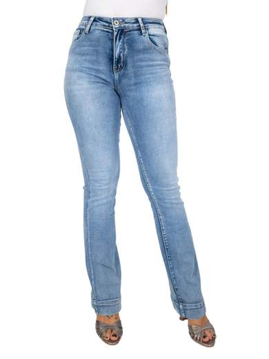 WATER JEANS Jeans A Zampa Donna Bootcut Svasati Elasticizzati Chiari