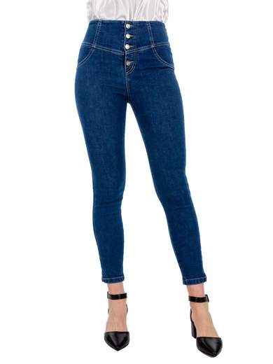 RINASCIMENTO Jeans Skinny Donna Elasticizzati Vita Alta Aderenti Stretti