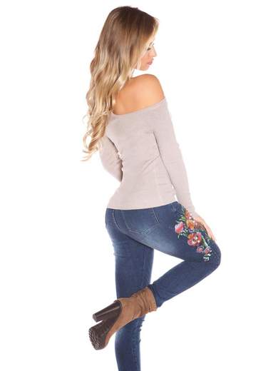 Maglia Spalle Scoperte Manica Lunga 0000in-7026