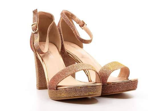 Sandali cerimonia estivi donna tacco largo alti con plateau