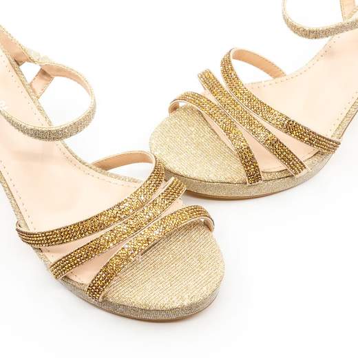 Chiara Foscari Sandali Cerimonia Donna Eleganti Tacco Largo Con Plateau Estivi A37-022