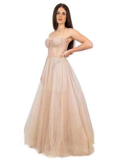 Vestito diciottesimo lungo scollo cuore elegante per ragazza