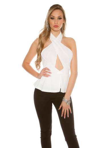 KOUCLA Top a fasce incrociate A01362