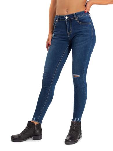 STRABELLO Jeans Strappati Donna Online Skinny Push Up Elasticizzati