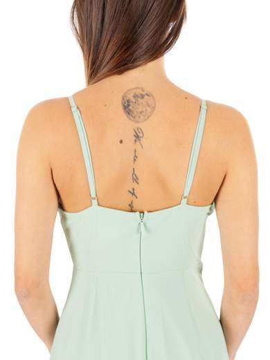 STRABELLO CERIMONIA Vestito Cerimonia Elegante Lungo con Spacco e Scollo a V A29499-3937-GINA