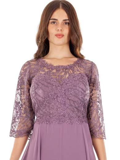 STRABELLO CERIMONIA Abito Da Cerimonia Lungo Stile Impero Mamma Sposa O Sposo