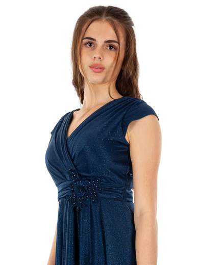 STRABELLO CERIMONIA Abito Cerimonia Corto Per Signora In Chiffon Glitterato