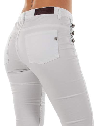 RINASCIMENTO Pantaloni Crop Donna Estivi In Cotone Elasticizzati Skinny
