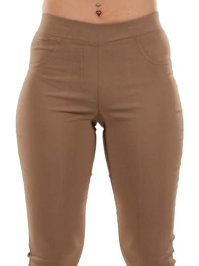 STRABELLO Pantaloni Pinocchietti Donna Estivi Leggeri Elasticizzati