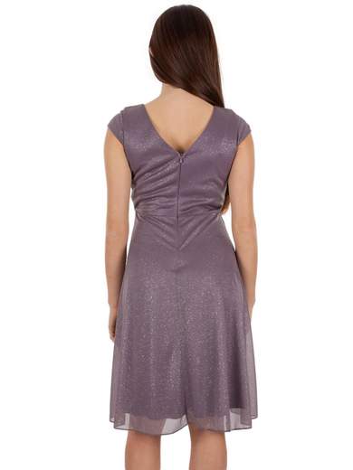 STRABELLO CERIMONIA Abito Cerimonia Corto Per Signora In Chiffon Glitterato