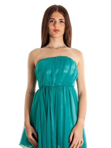 SISTE'S Abito Lungo Cerimonia Donna Stile Impero Elegante In Tulle