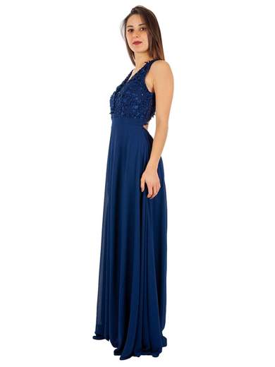 STRABELLO CERIMONIA Abito Lungo Cerimonia Donna Elegante A Impero Per Damigelle
