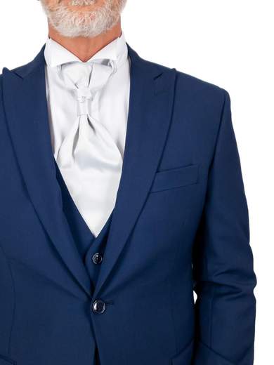 Abito uomo cerimonia slim fit con gilet Drop 7 fresco lana