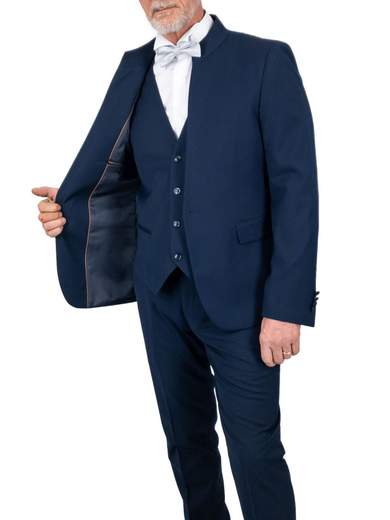 MARCEL MOREL Abito Uomo Elegante Giovanile Collo Coreana Completo Slim Fit Drop 8