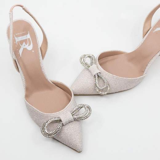 RD COMPANY Decollete Rosa Cipria Da Cerimonia Comode Donna Eleganti