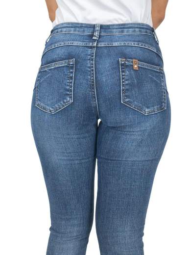 MISS BONBON Jeans A Zampa Donna Push Up Bootcut Scampanati Elasticizzati