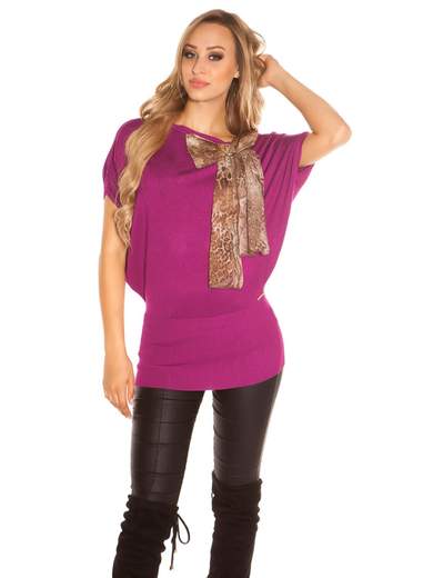 Maglia lunga con fiocco cucito a mano – Eleganza e comfort quotidiano