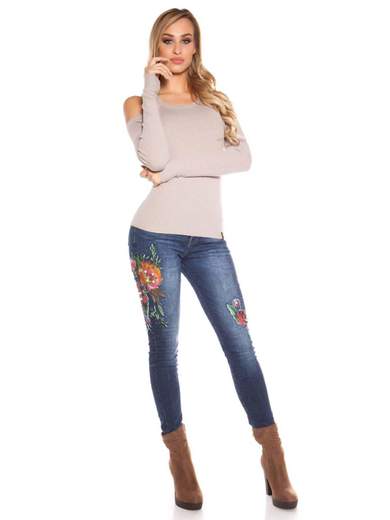 Maglia Spalle Scoperte Manica Lunga 0000in-7026