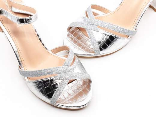 Sandali eleganti da cerimonia estivi donna tacco largo