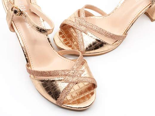 Sandali eleganti da cerimonia estivi donna tacco largo