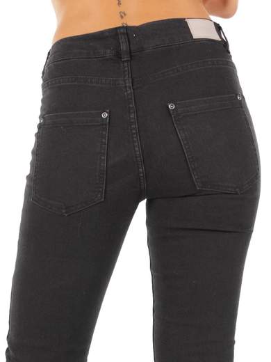 STRABELLO Jeans Strappati Ginocchia Donna a Sigaretta Estivo Slim Fit