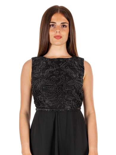 Sologioie Tuta Elegante Per Cerimonia Jumpsuit Intera Completa Con Stola