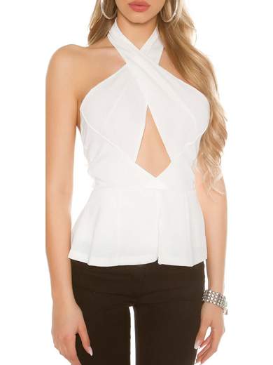 KOUCLA Top a fasce incrociate A01362