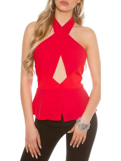 KOUCLA Top a fasce incrociate A01362