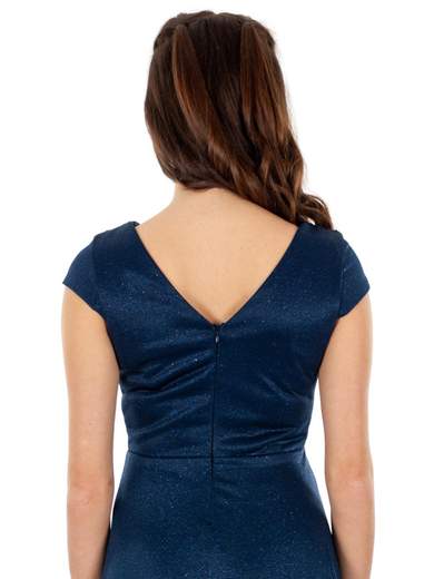 STRABELLO CERIMONIA Abito Cerimonia Corto Per Signora In Chiffon Glitterato