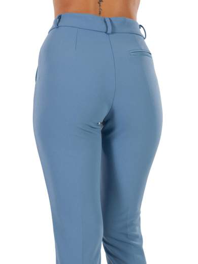 RINASCIMENTO Pantaloni donna eleganti a sigaretta in crepe elasticizzato PNTBSCRP