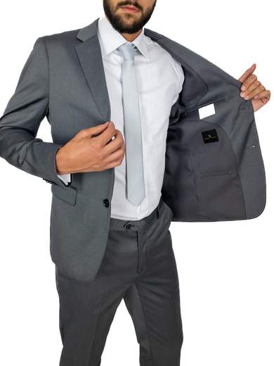 Abito cerimonia uomo Drop 8 con revers classico ed elegante