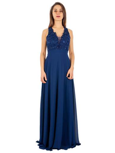 STRABELLO CERIMONIA Abito Lungo Cerimonia Donna Elegante A Impero Per Damigelle