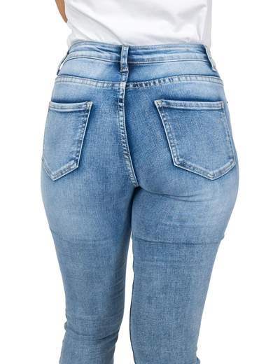 WATER JEANS Jeans A Zampa Donna Bootcut Svasati Elasticizzati Chiari