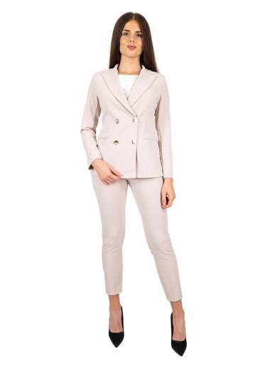 RINASCIMENTO Tailleur Giacca E Pantaloni Completo Donna Elegante In Crepe