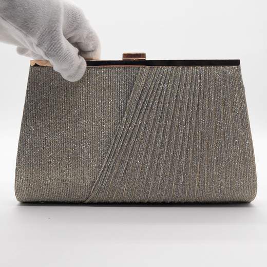 MICHELLE MOON Pochette Elegante Oro con Glitter e Tracolla a Catena HD1262-ORO