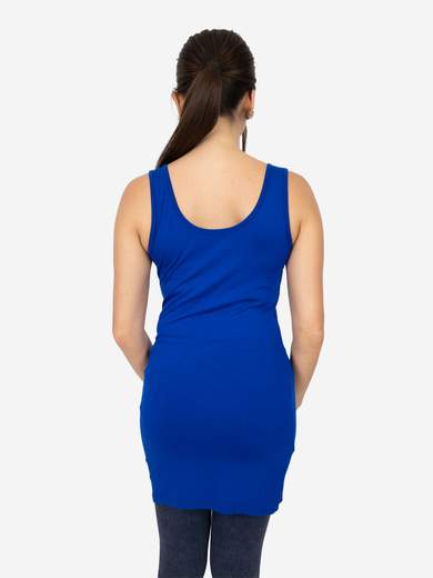 Women's Long Slim Fit Tank Top – Basic Stretch Viscose Model