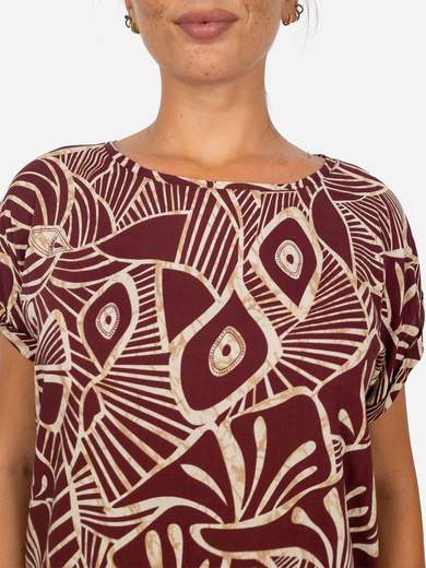 Bucle Blusa fantasia donna in viscosa Made in Italy M6717F92