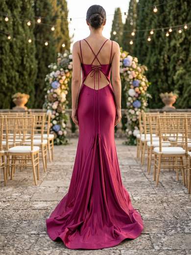 JEAN CRYÒ Abito Lungo a Sirena in Raso per Cerimonia con Stola 35492